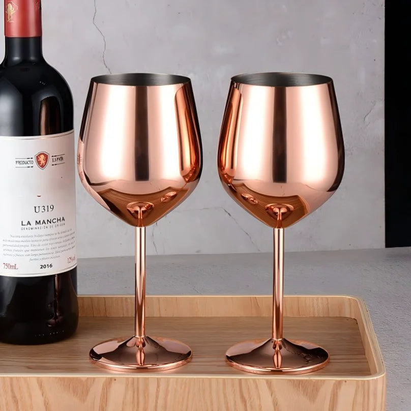 Stainless Steel Wine Goblet color options