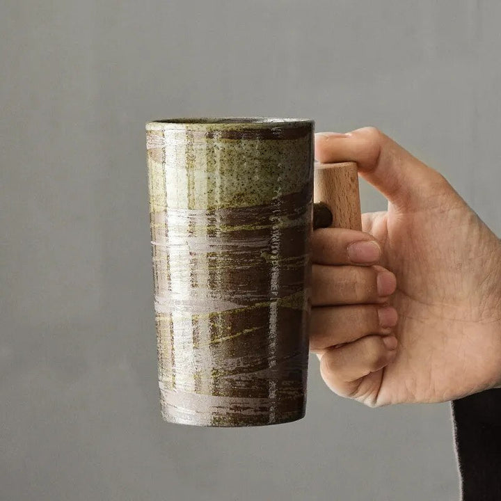 Nordic Ceramic Earth-Tone Mug