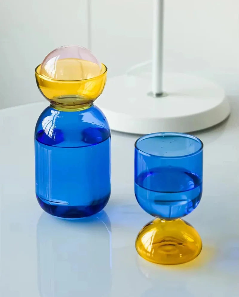 Color-Block Pitcher & Cup Set