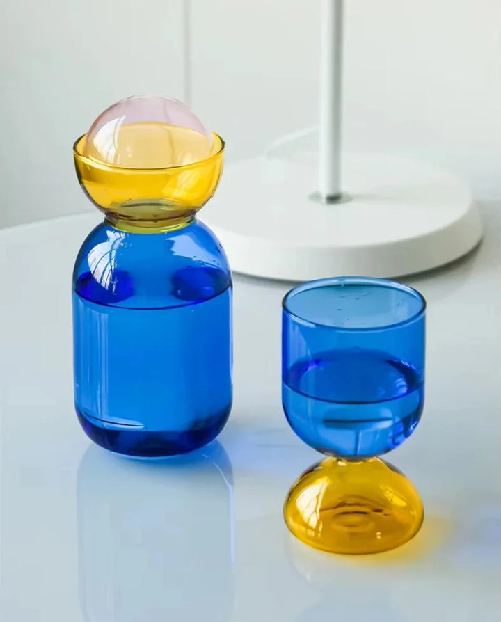 Color-Block Pitcher & Cup Set