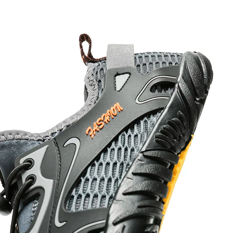 Quick-Dry Mesh Water Shoes worn lifestyle
