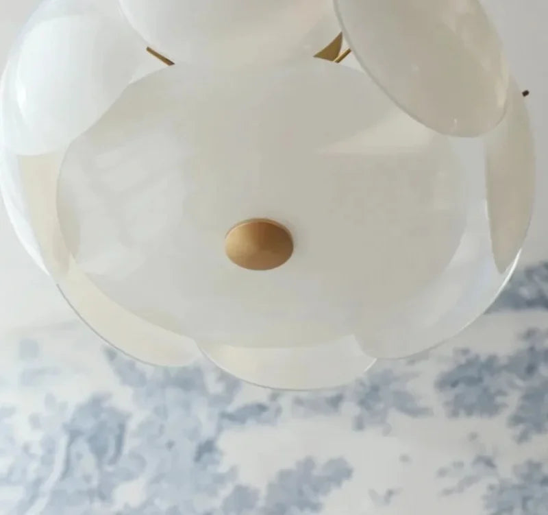 Large Layered Glass Disc Pendant Light – Lifestyle View