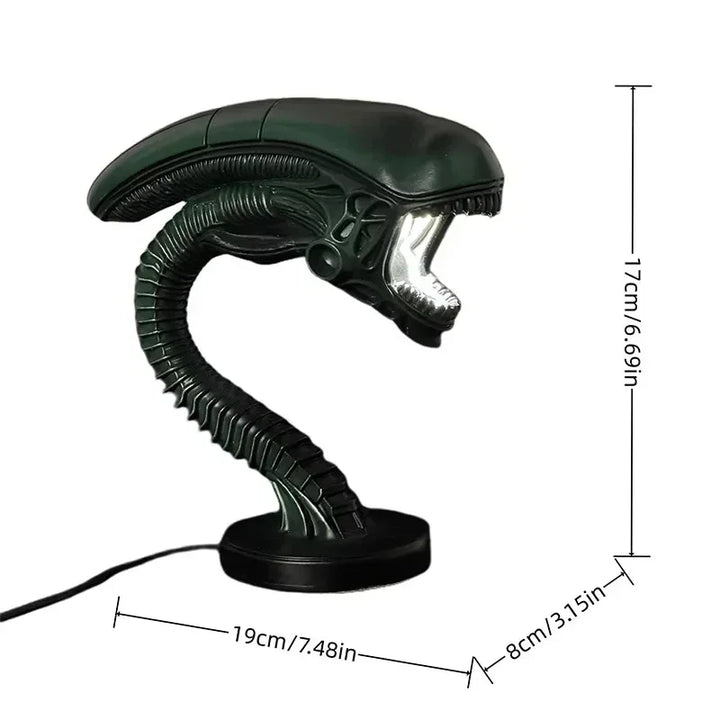Mysterious Alien Creature Resin Table Lamp - Adjustable Height Home Decor Gift