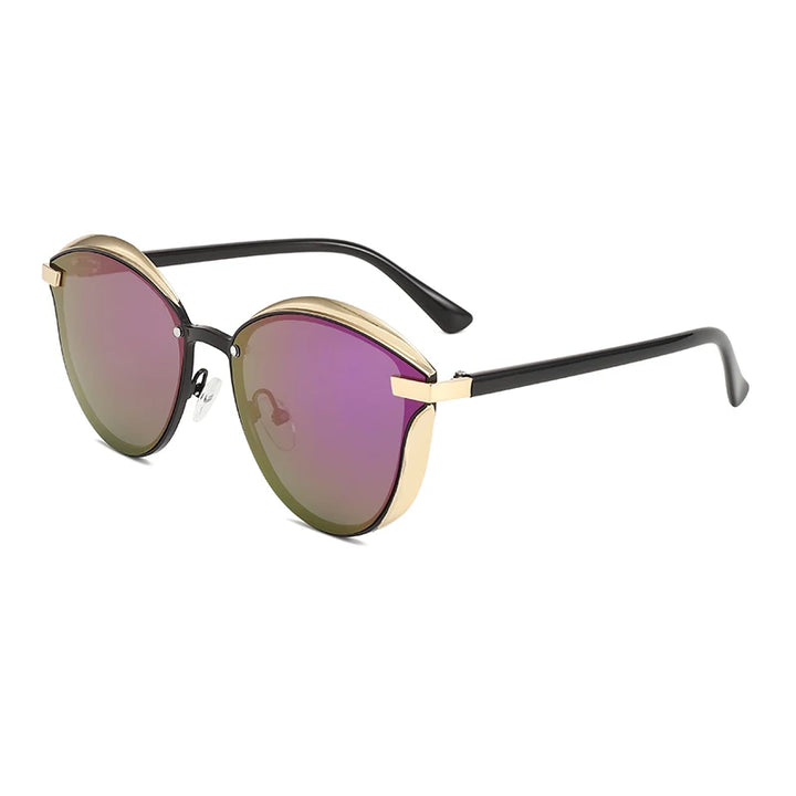 Cat-Eye Metal-Frame Sunglasses