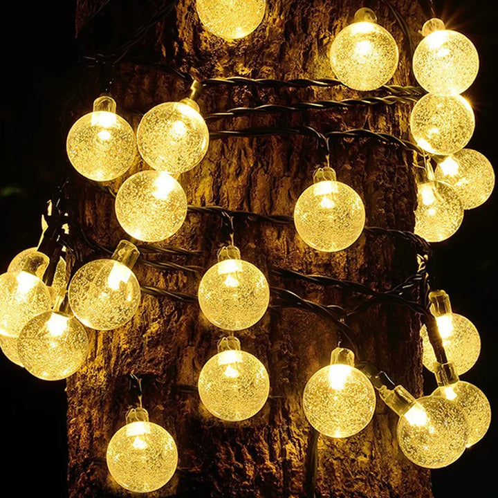 Solar Twinkle Lights weatherproof IP65 detail