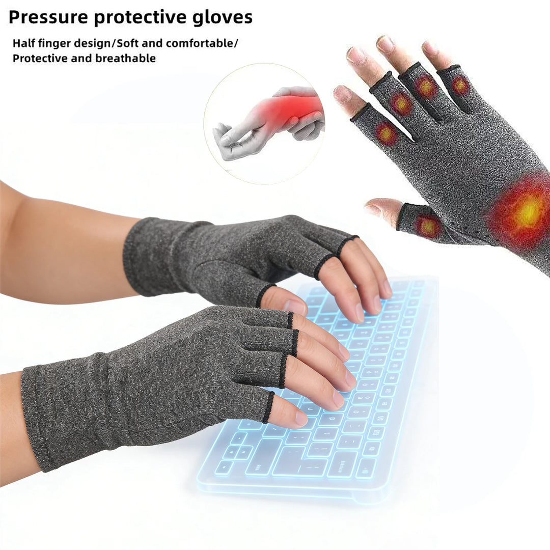 Compression Support Gloves worn on hand