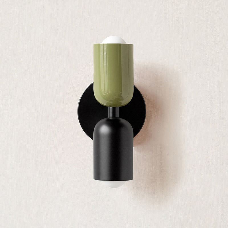 Bold Matte Twin-Bulb Sconce