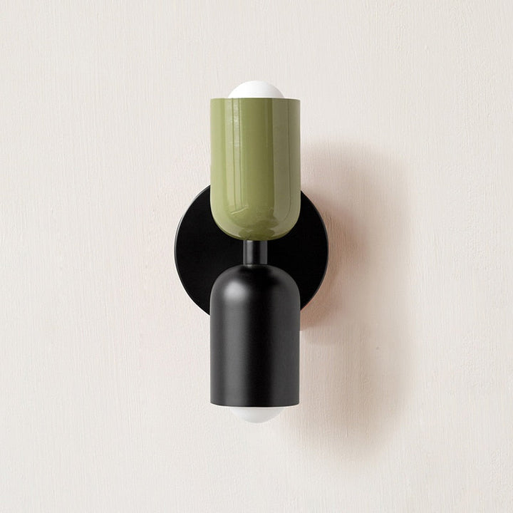 Bold Matte Twin-Bulb Sconce