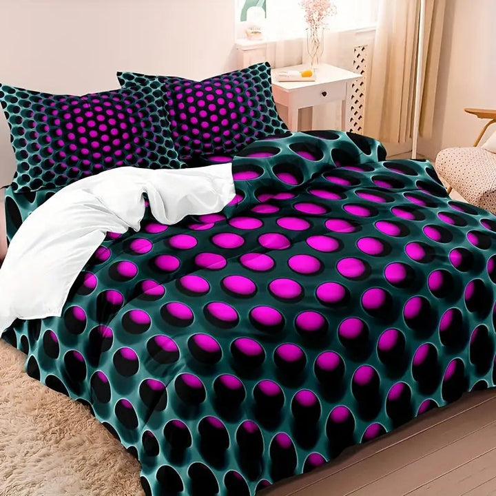 Serene 3D Printed Duvet Cover Set 3