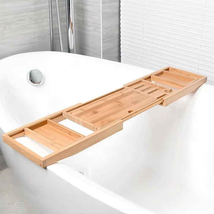 Serene Bamboo Bath Tray 2