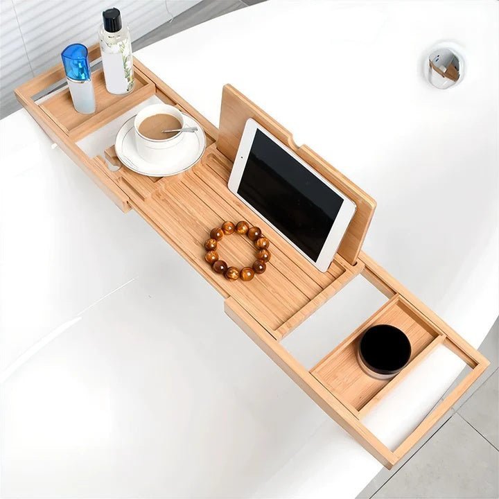 Serene Bamboo Bath Tray 4