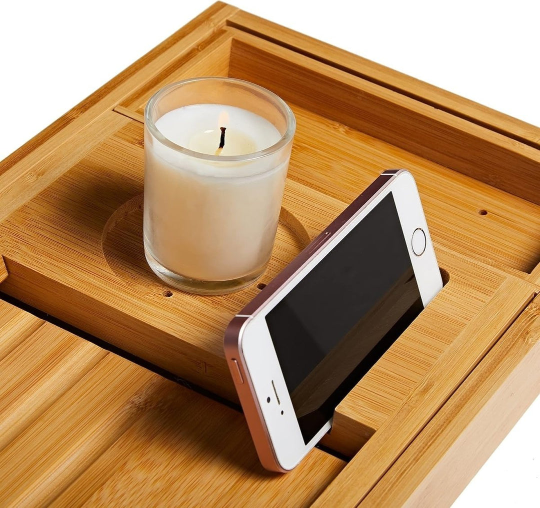 Serene Bamboo Bath Tray 5