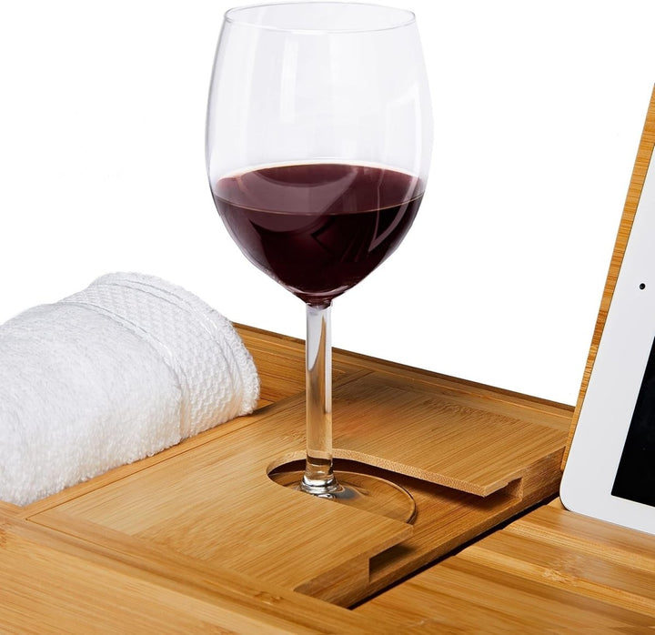 Serene Bamboo Bath Tray 6