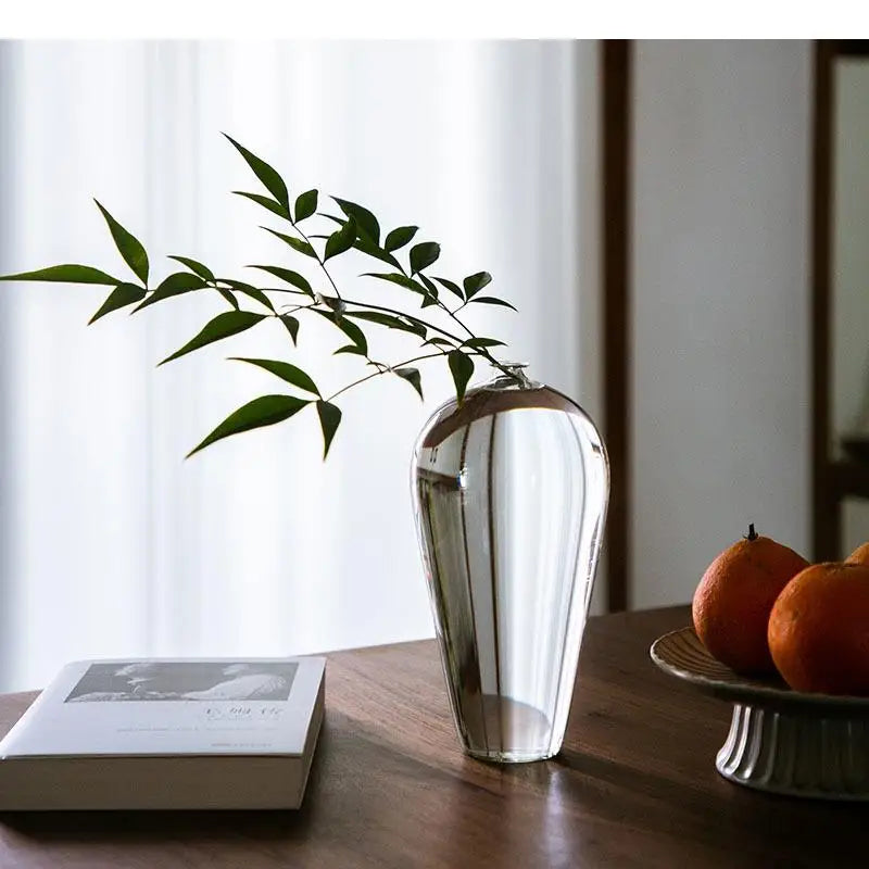 Serene Transparent Glass Vase 0