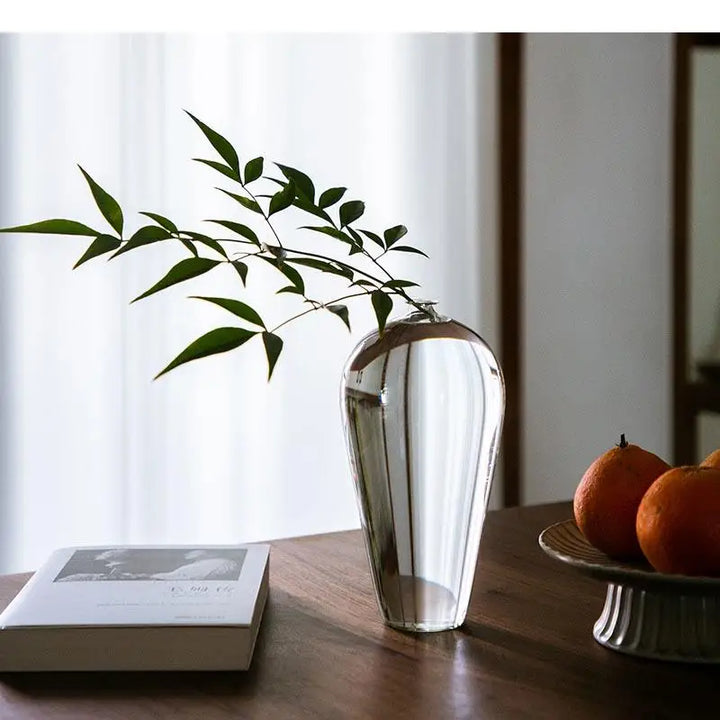 Serene Transparent Glass Vase 0