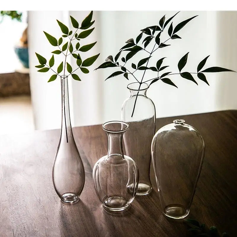 Serene Transparent Glass Vase 1