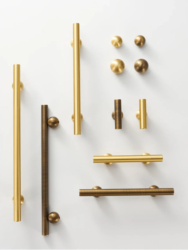 Brass Round Ball Cabinet Pull