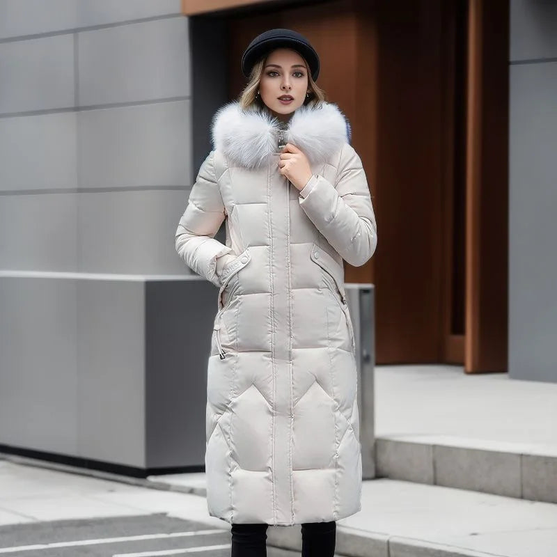 Quilted Parka fabric texture detail