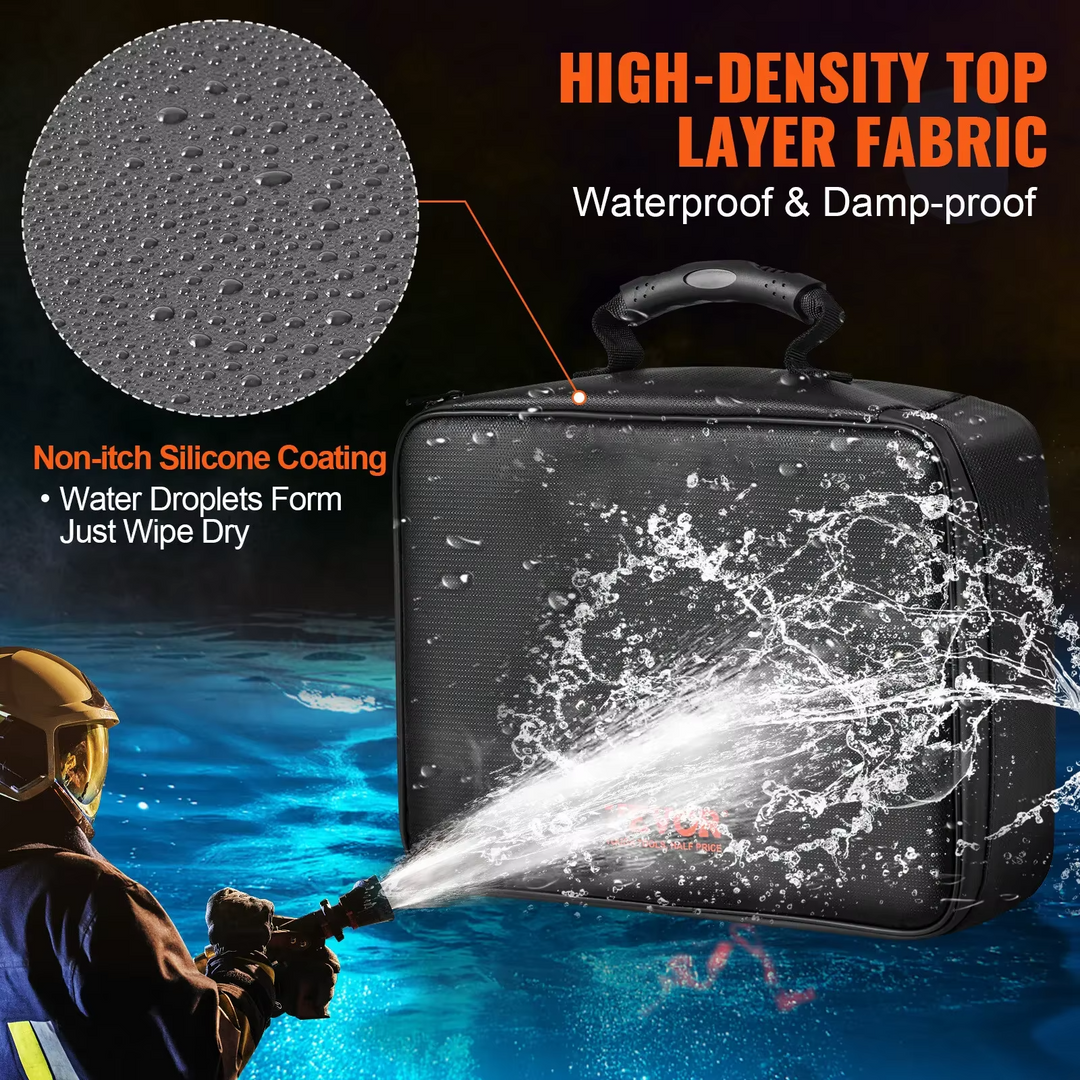 Fireproof Document Safe carried while traveling