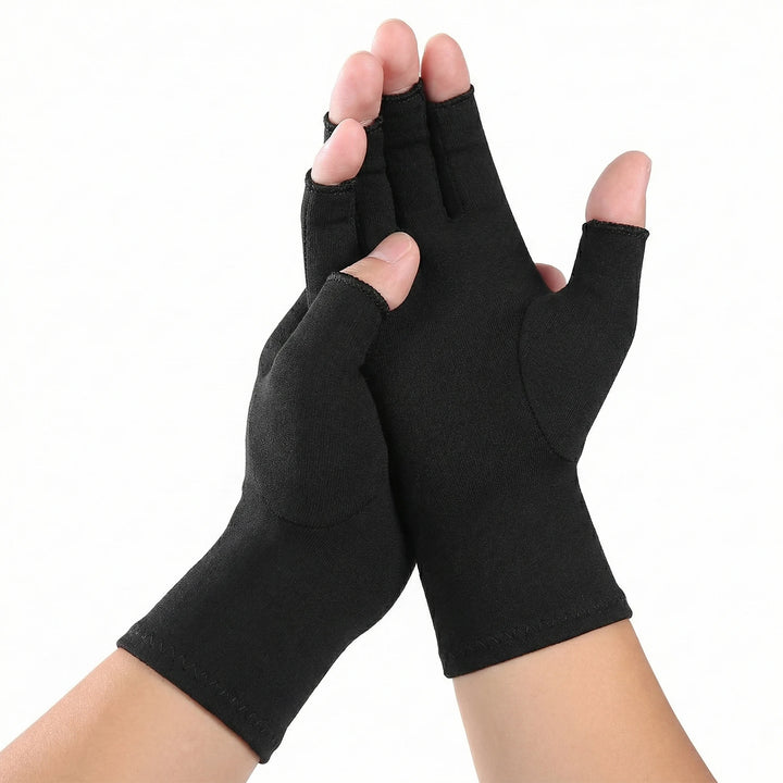 Pink Compression Support Gloves front view