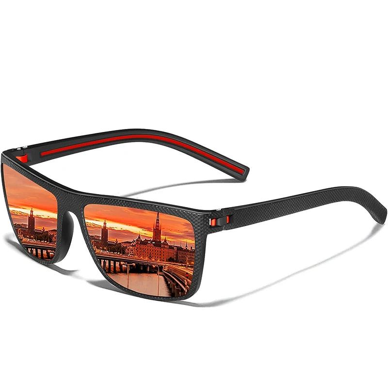 Lightweight Polarized Sport Sunglasses lens detail
