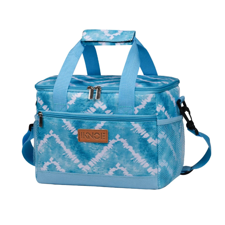 Tie-Dye Pattern Portable Insulated Lunch Cooler front view