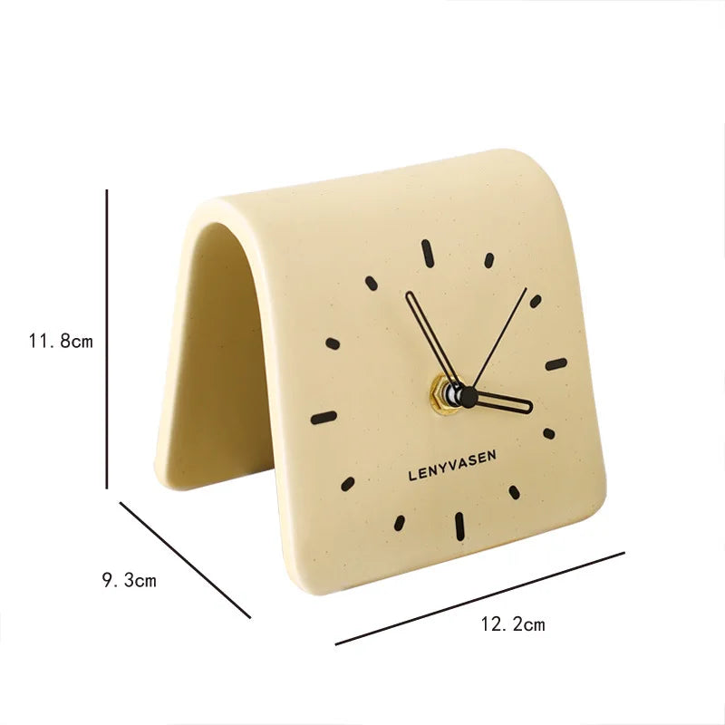 Ceramic Countertop Desk Clock