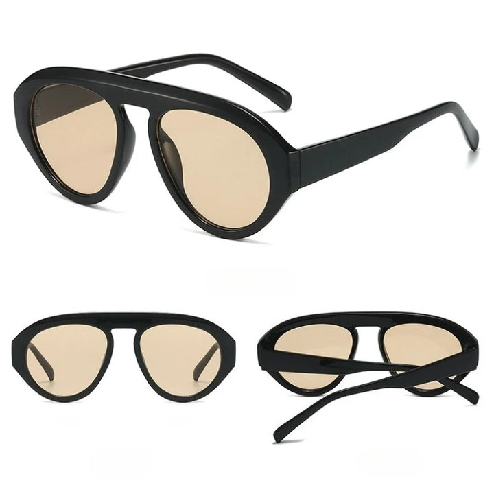 Black Light Tea Y2K Pilot Sunglasses detail view