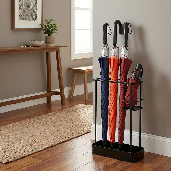Weighted Entryway Umbrella Stand drip tray detail