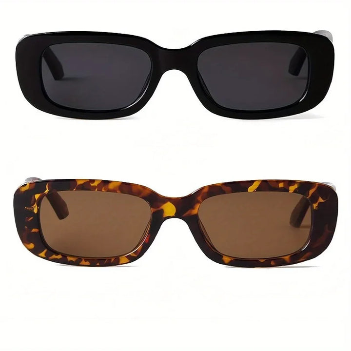 Retro Square Frame Sunglasses front view
