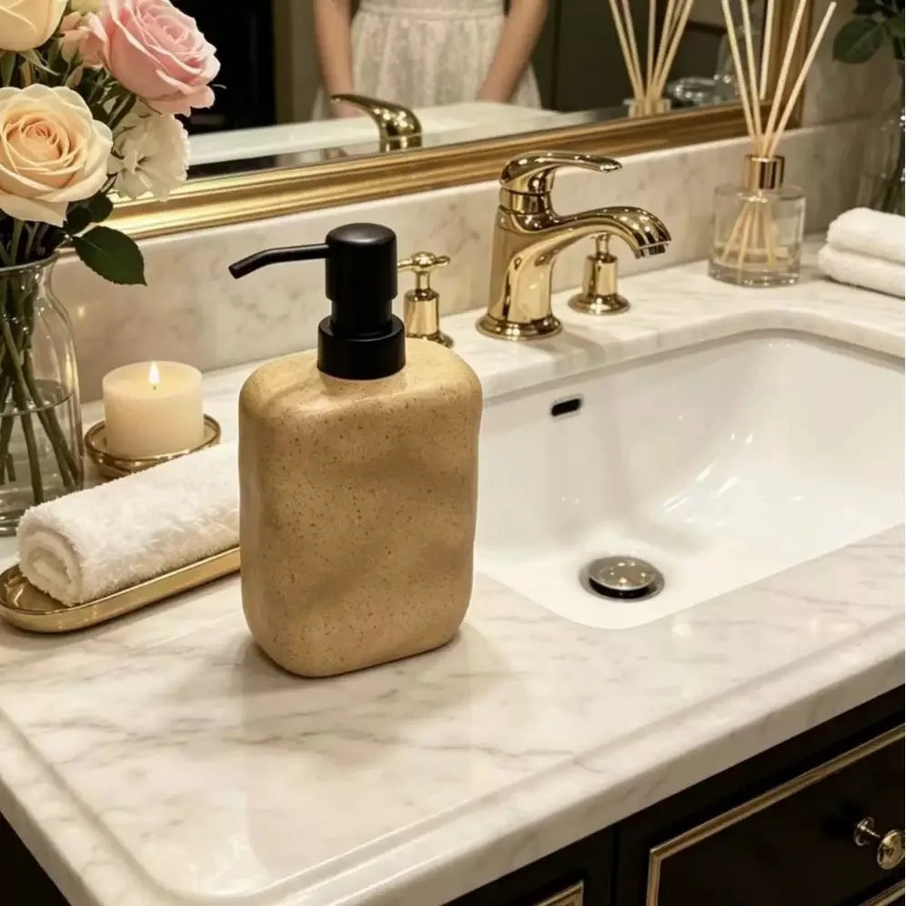 Wabi-Sabi Lotion Bottle two-piece set