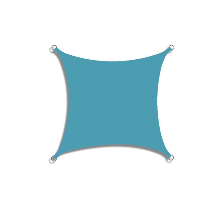 Dense Fabric Patio Sun Sail overhead mounted view