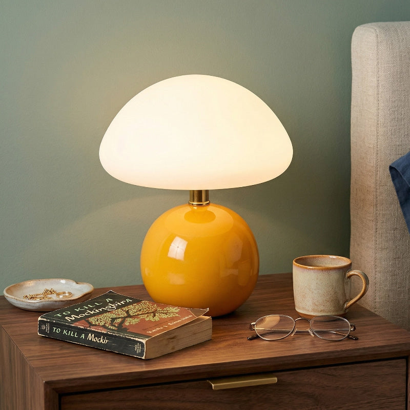 Sculpted Acrylic Table Lamp front view