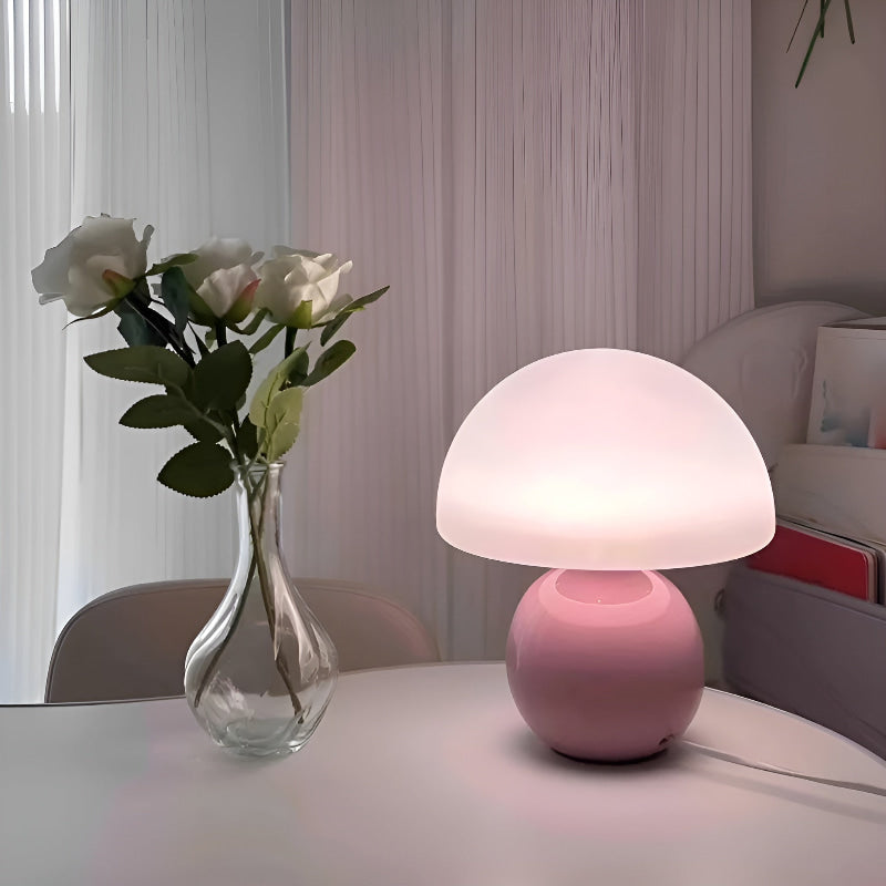 Sculpted Acrylic Table Lamp detail view