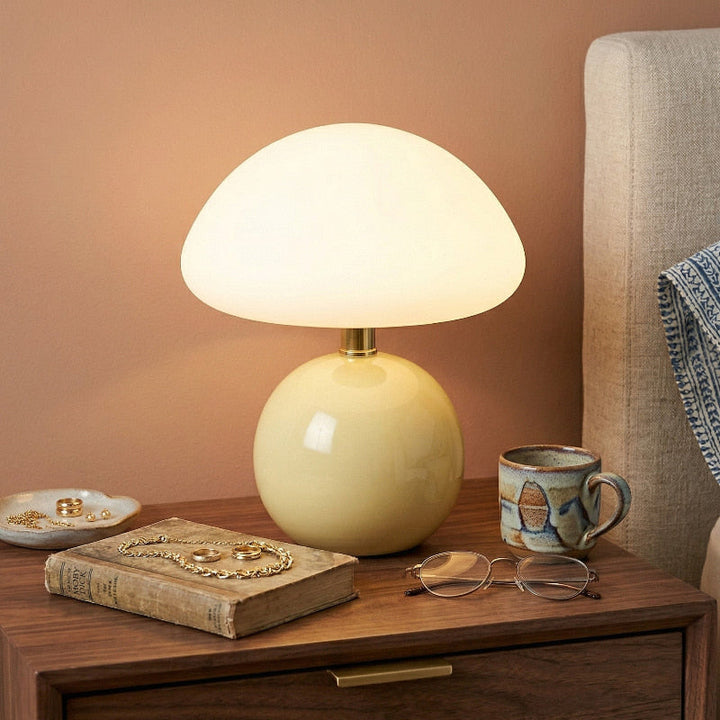 Sculpted Acrylic Table Lamp detail view
