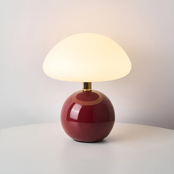 Sculpted Acrylic Table Lamp detail view