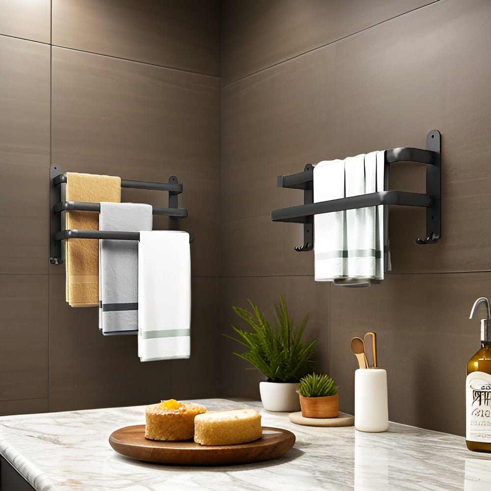 Sleek Aluminum Towel Rack 1