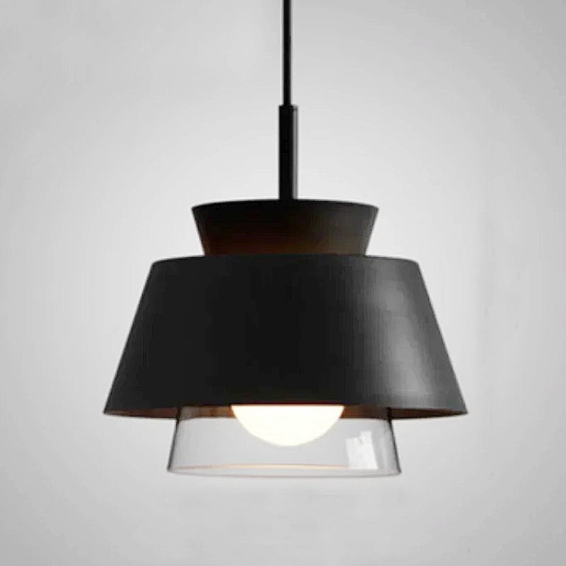 Sleek Black Glass Pendant Light 0