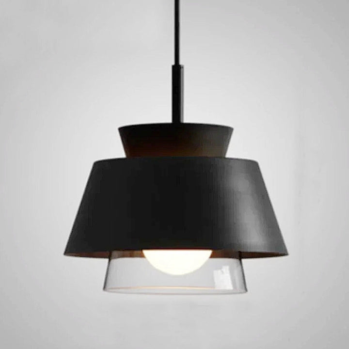 Sleek Black Glass Pendant Light 0