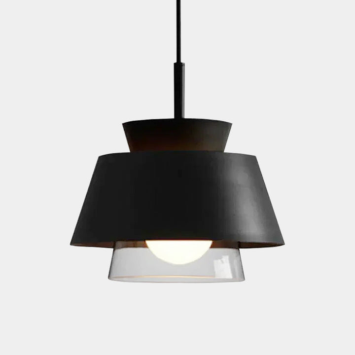 Sleek Black Glass Pendant Light 1