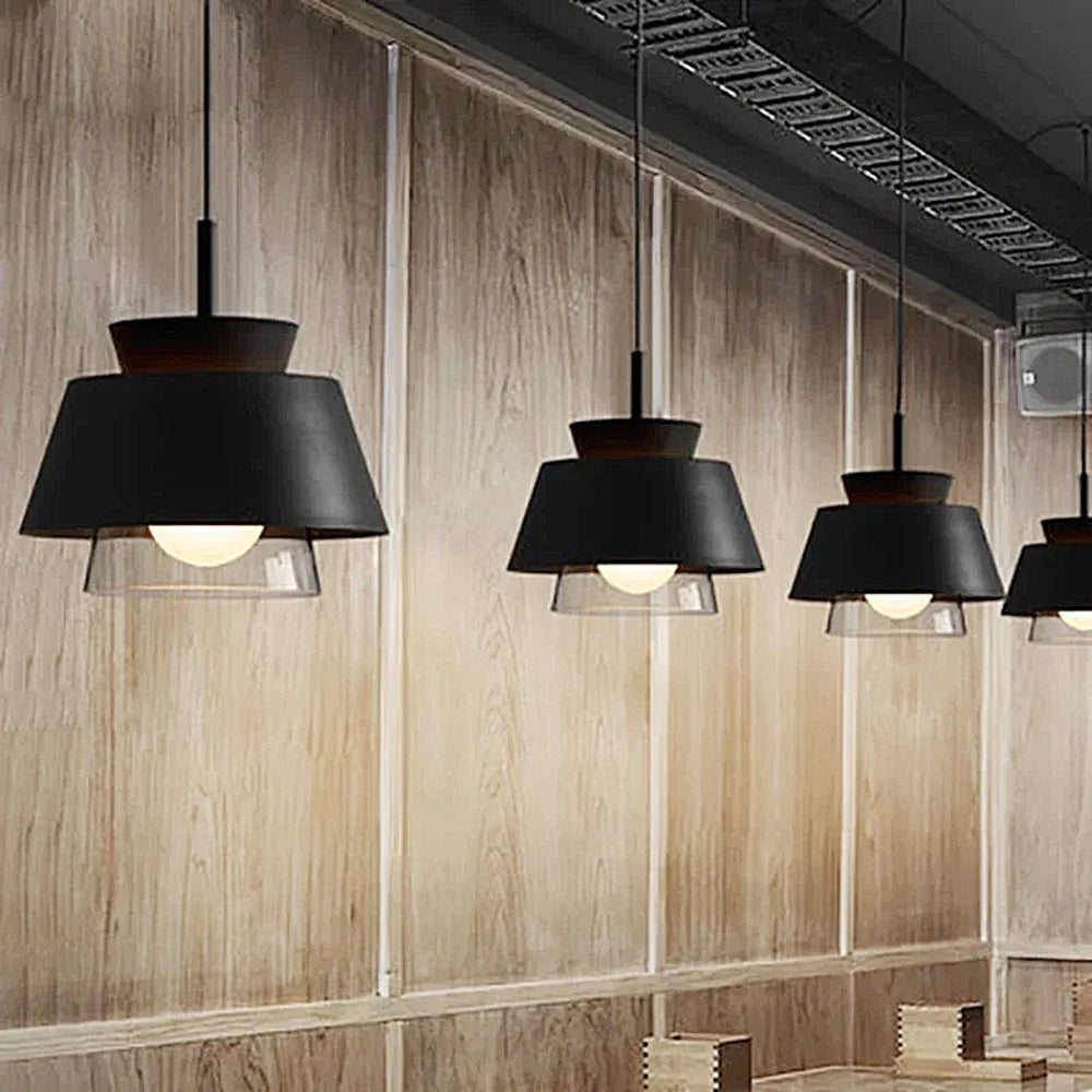 Sleek Black Glass Pendant Light 2