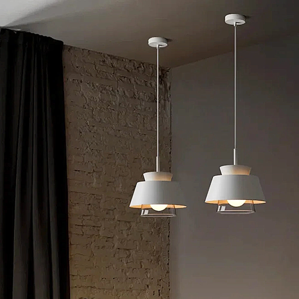 Sleek Black Glass Pendant Light 3