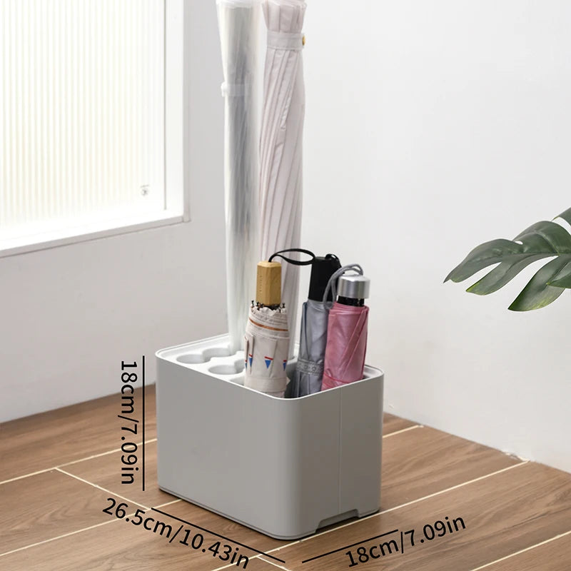 Sleek Indoor Umbrella Stand with Drip Tray 11