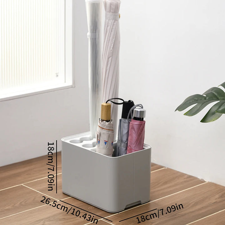 Sleek Indoor Umbrella Stand with Drip Tray 11