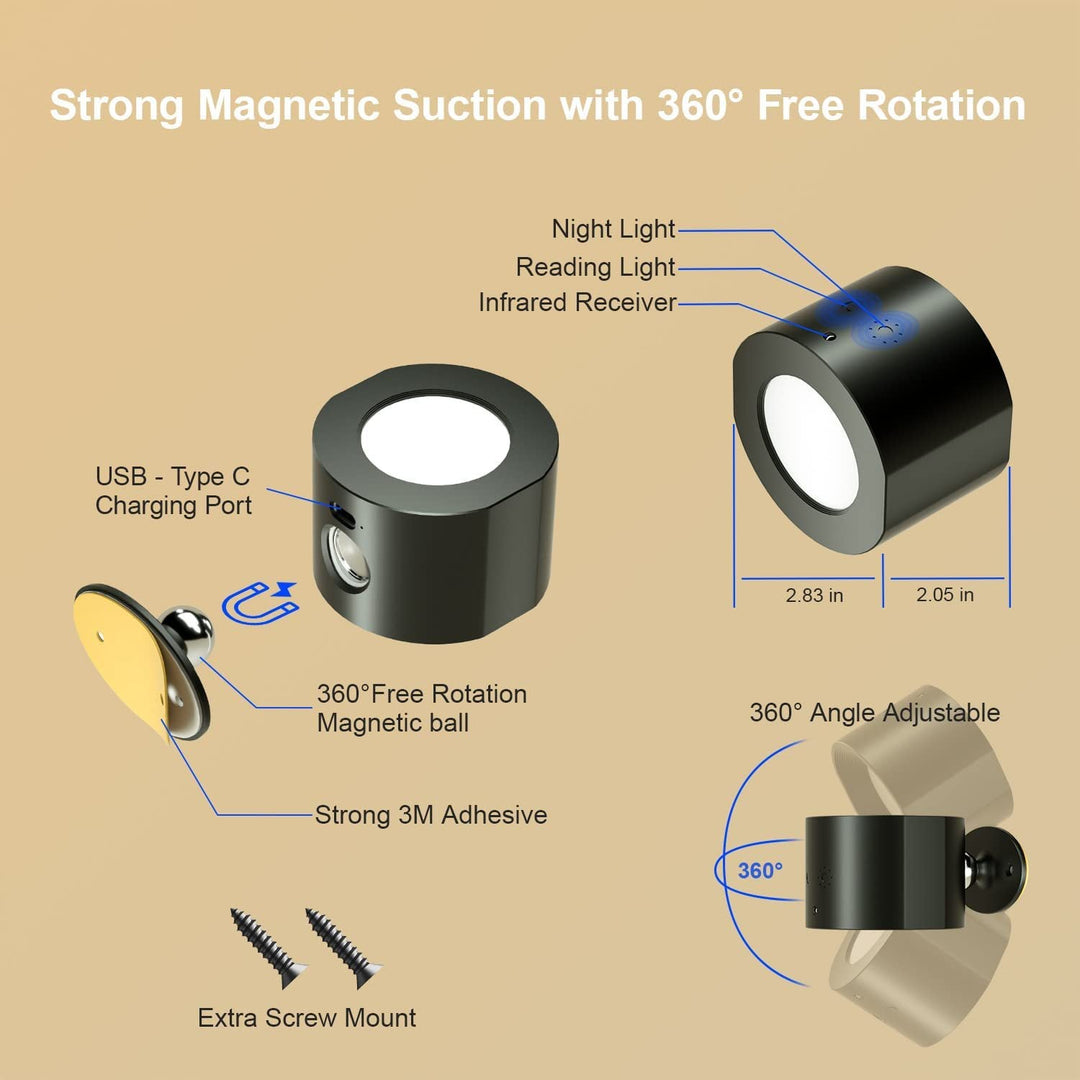 Sleek Magnetic LED Wall Light 4