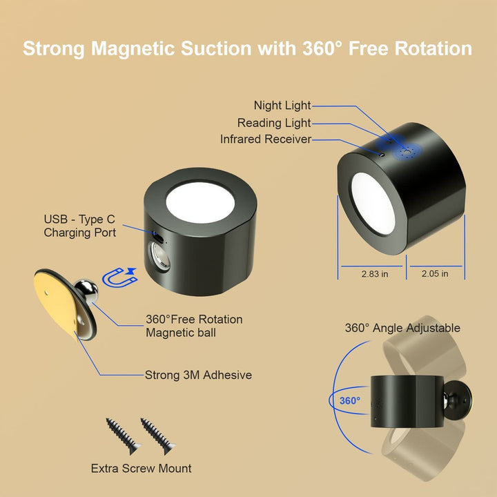 Sleek Magnetic LED Wall Light 4