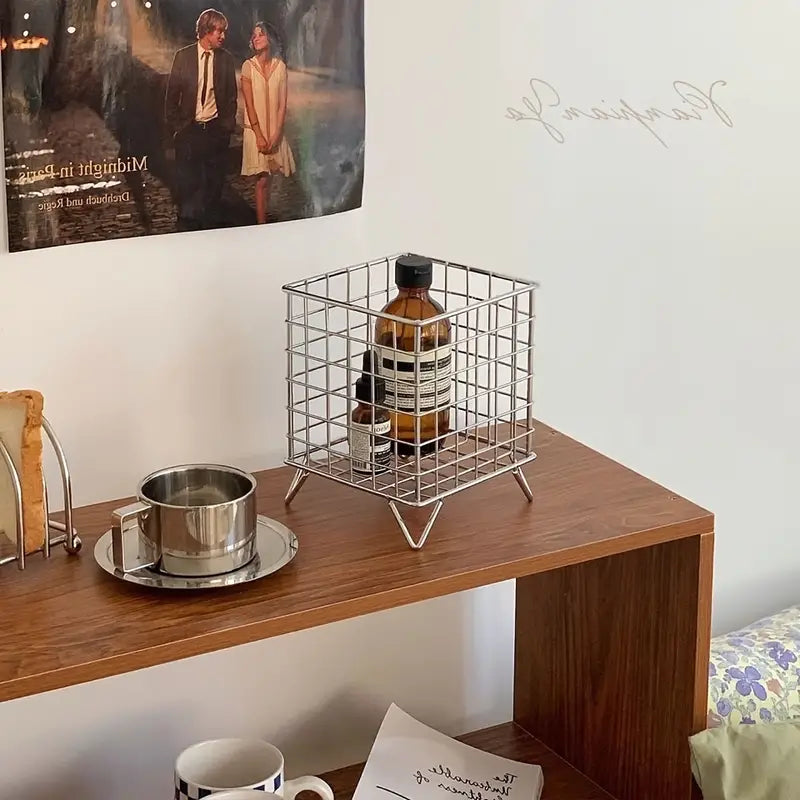 Sleek Metal Storage Basket 3