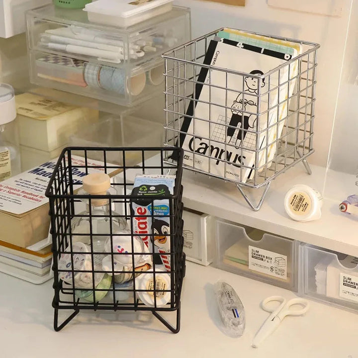 Sleek Metal Storage Basket 4