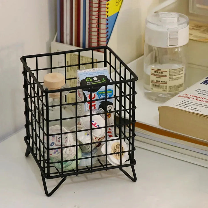 Sleek Metal Storage Basket 5