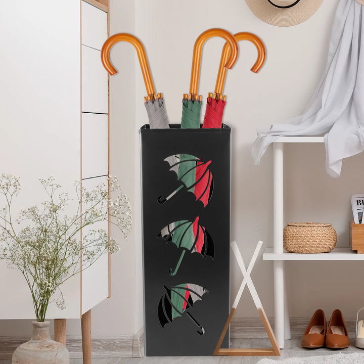 Sleek Metal Umbrella Stand 3